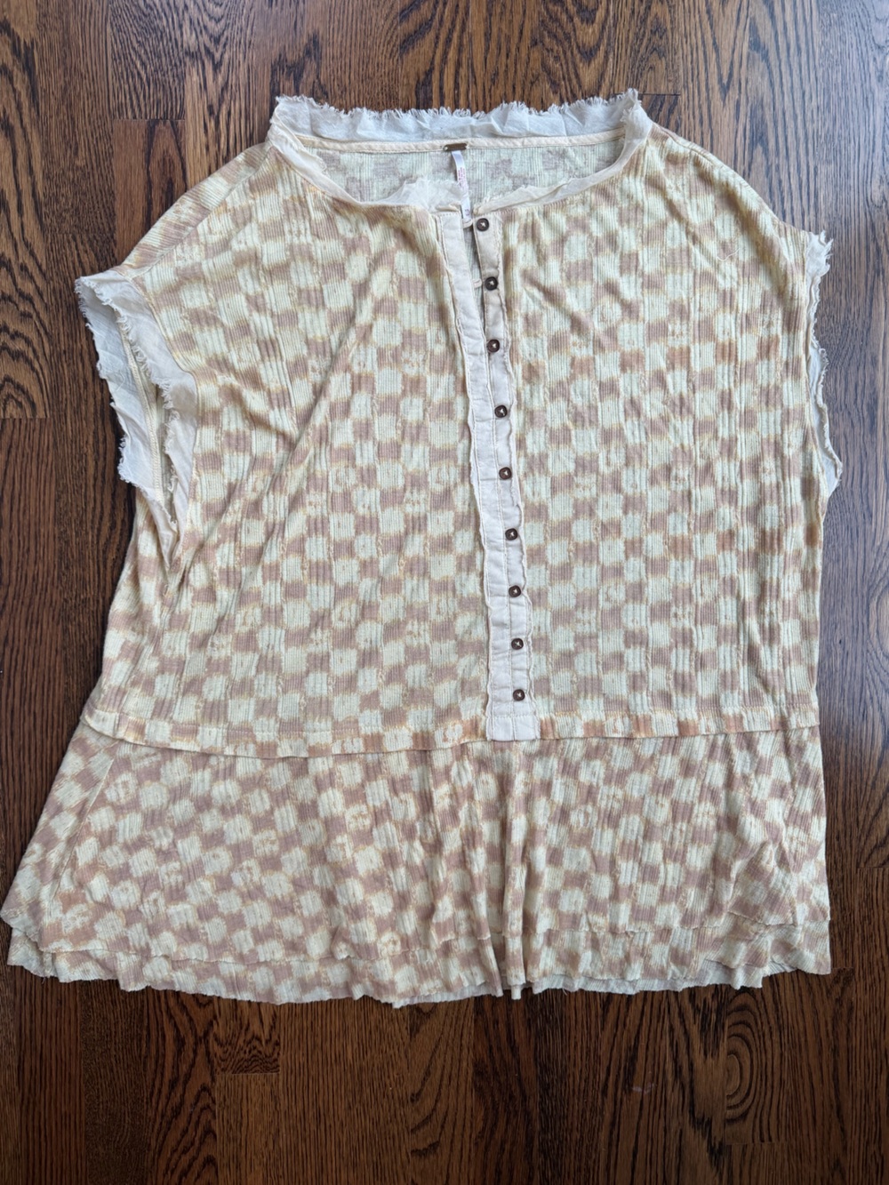 Free People women’s fringe Short-Sleeve Flowy Bohemian Lightweight Flowy Top